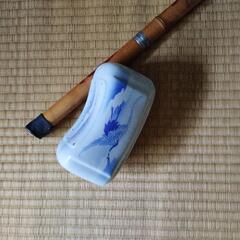 骨董　陶器の枕の画像