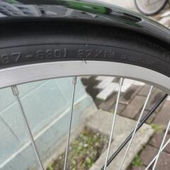 新品　自転車　ママチャリ　切り替え、鍵、ライト付きの画像