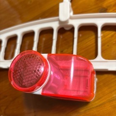 未使用品✨多機能収納ハンガー＆毛玉取り機ピンク　セットの画像