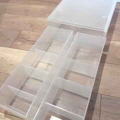 無印良品 ポリプロピレン
小物収納ケース　中　引出２個の画像