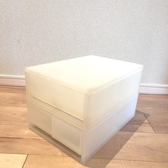 無印良品 ポリプロピレン
小物収納ケース　中　引出２個の画像