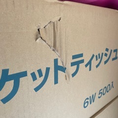 ポケットティッシュ500個入り　の画像