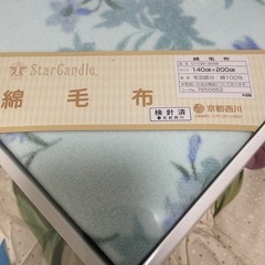 羊毛掛布団、綿毛布　シングルセットの画像