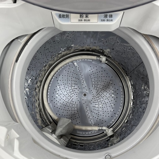 SHARP シャープ 全自動洗濯機ES-GV8E-S 洗い8.0kg 洗濯機 縦型