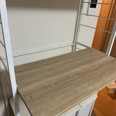 キッチンラック　ゴミ箱3つ付きの画像