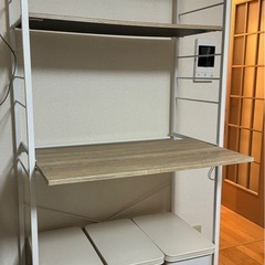 キッチンラック　ゴミ箱3つ付きの画像