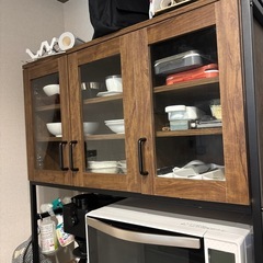 ヴィンテージテイストのキッチンボード　ニトリの画像