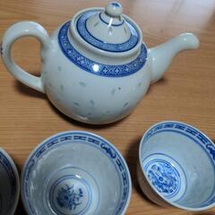 中国茶器　ほたる急須＆茶碗セットの画像