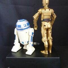 STAR WARS スターウォーズ トーキングバンク C-3PO R2-D2 貯金箱 キャラクター 映画 グッズ フィギュア コレクション/若干難あり・中古品の画像