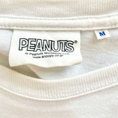 ロンT SNOOPY 160〜175cm Mサイズ　ピーナッツPEANUTS 古着　ビンテージ  カットソー　バンドT ビートルズジャケの画像