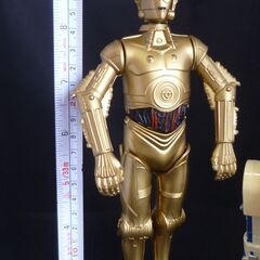 STAR WARS スターウォーズ トーキングバンク C-3PO R2-D2 貯金箱 キャラクター 映画 グッズ フィギュア コレクション/若干難あり・中古品の画像