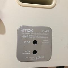 TDK Flat Panel 2.1ch スピーカー Xa-40の画像