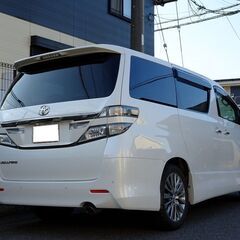 車検満タン 25年式 ヴェルファイア 後期 ナビ フルセグTV Bluetooth フリップダウンモニター バックモニター 両側パワスラ パワーバックドア スマートキー ダブルサンルーフ ハーフレザーシート クルコン HID ETCの画像