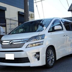 車検満タン 25年式 ヴェルファイア 後期 ナビ フルセグTV Bluetooth フリップダウンモニター バックモニター 両側パワスラ パワーバックドア スマートキー ダブルサンルーフ ハーフレザーシート クルコン HID ETCの画像