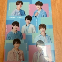 なにわ男子　SexyZone（timelesz） クリアファイルの画像