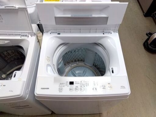 TOSHIBA 洗濯機 4.5kg 2019年製 東芝 AW-45M7 ホワイト 全自動電気洗濯機 家電 単身 一人暮らし 札幌市 中央区 南12条