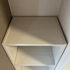 収納棚カラーボックス　高さ調整可能　ホワイトの画像