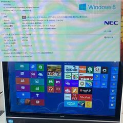 Win8 第3世代CPU搭載 地デジ内蔵 21.5型 ★ NEC VALUESTAR VN770/M Core i7-3630QM(2.4 G/4C/8T) メモリ16GB SSD480GB BD-RE #4510-Kの画像