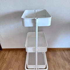 ニトリ　スチールワゴンの画像