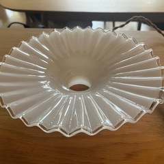 ミルクガラスシェード　引掛シーリング灯具　セットの画像