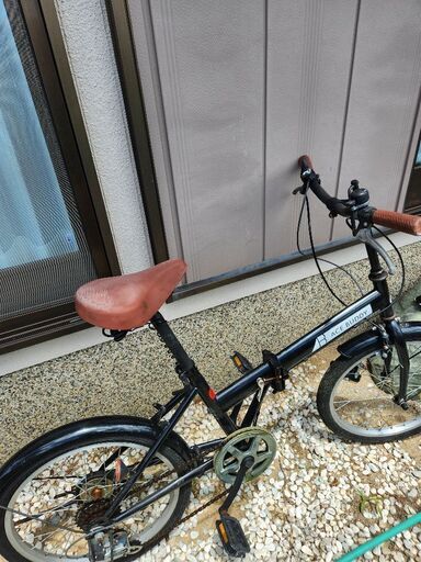 折り畳み自転車黒 (ko) フラワータウンの折りたたみ自転車の中古