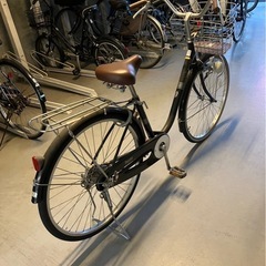 大人用自転車 黒の画像