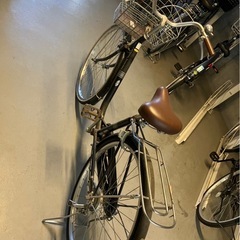 大人用自転車 黒の画像