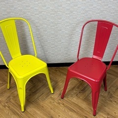ハイバック　スチールイス
2脚セットの画像