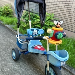 ミッキーマウス三輪車【IDESポップンカーゴ三輪車
】の画像
