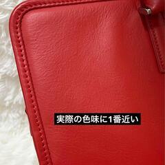 ビジネスバッグ【ビジネスレザーファクトリー】レッド　トートバッグの画像