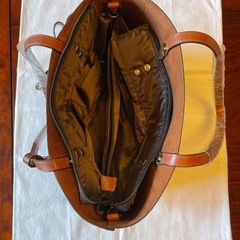 未使用　革のトートバッグの画像