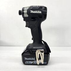 店頭引き渡し 未使用 makita マキタ 充電式インパクトドライバ TD173DRGXB ブラック　バッテリ×2 充電器付属の画像