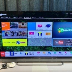 2017年製 40V型 TOSHIBA REGZA Full HD 液晶テレビ 地デジ BS CS YouTube Netflix ◎ 40V30の画像
