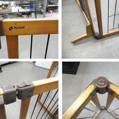 リッチェル ペット用木製おくだけドア付きゲートL 幅140㎝ 超小型犬・小型犬用 札幌 西岡店の画像