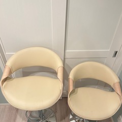 ハイチェア　バーチェア　二脚の画像