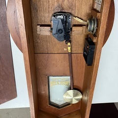 H2507-639 NICHIBI 振り子時計 動作確認済み 音の動作未確認 キズ 汚れあり ひびありの画像