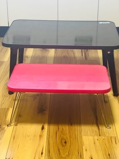 【中古品】座卓 折りたたみテーブル2点セット (となかい) 京急川崎のテーブル