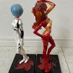 エバンゲリオン　綾波レイ＆惣流アスカラングレー　フィギア　の画像