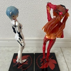 エバンゲリオン　綾波レイ＆惣流アスカラングレー　フィギア　の画像