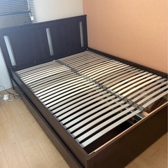IKEAダブルベット　フレームの画像