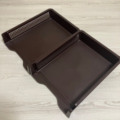 積み重ねられる書類トレー2点セットの画像