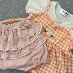 子ども服　ベビー服　ミッフィー　うさぎ　トップス　ボトムス　セット　90サイズ　夏服　の画像