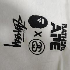 STUSSYとBAPEコラボTシャツ✨サイズXLの画像