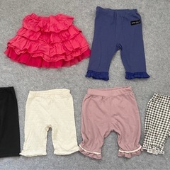 子ども服　ベビー服　夏服　セット　女の子　90 ボトムスセット　スカート　パンツ　スパッツ　かぼちゃパンツの画像