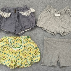 子ども服　ベビー服　夏服　セット　女の子　90 ボトムスセット　スカート　パンツ　スパッツ　かぼちゃパンツの画像