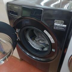 《尼崎市/リサイクルショップドリーム次屋店★ジモティー割引有★ AQUA 12kg/6kg ドラム式洗濯乾燥機 AQW-DX12N(K) 2022年製 中古品 ☆尼崎市若王寺☆の画像