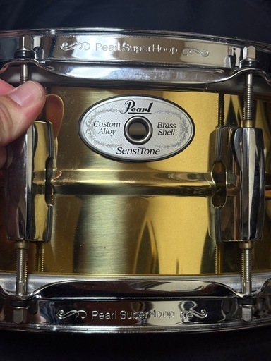 打楽器、ドラム pearl custom alloy brass shell sensitone