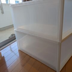 無印良品　衣装ケース　引出式　深　×２の画像