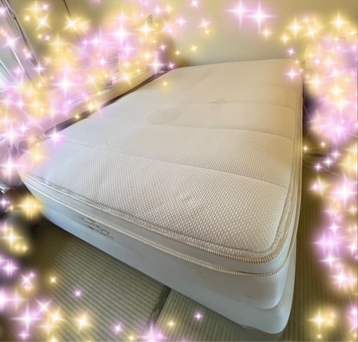《引き取り希望》キングスダウン　ダブルベッド　大塚家具　KINGSDOWN　