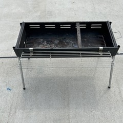 折りたたみ式バーベキューコンロ 黒　7〜8人用の画像